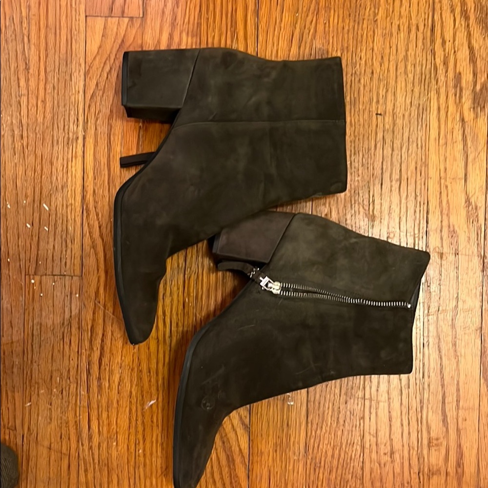 Michael Kors Gray Suede Ankle Booties with Chic Design